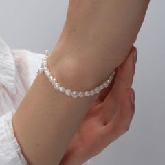 Nora Doğal İnci Taşlı Asimetrik Bileklik