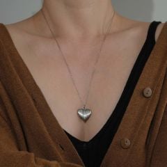 Mona Kalpli Gümüş Kolye