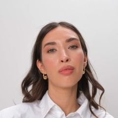 Milena Doğal İnci Taşlı Gümüş Küpe