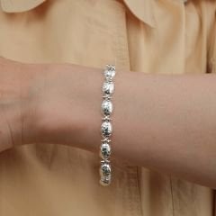 Kaplumbağa Şeklinde Gümüş Bileklik