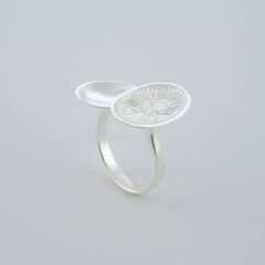 Noa Oval ve Yuvarlak Şeklinde Gümüş Yüzük