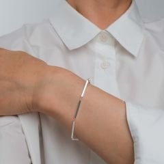 Edna Çubuk Şeklinde Gümüş Bileklik