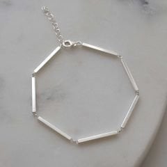 Edna Çubuk Şeklinde Gümüş Bileklik