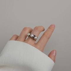 Lidia İnci Taşlı Gümüş Yüzük