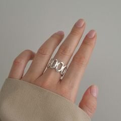 Roberta Ayarlanabilir Gümüş Yüzük | 3 Boy