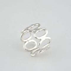 Roberta Ayarlanabilir Gümüş Yüzük | 3 Boy