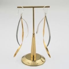 3 Renkli Uzun Gümüş Küpe