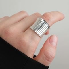 Valeri Ayarlanabilir Gümüş Yüzük