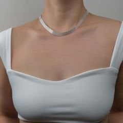 Lara Örgülü Gümüş Kolye