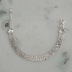 Lara Örgülü Gümüş Bileklik