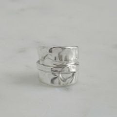 Vanessa  Ayarlanabilir Avangart Gümüş Yüzük