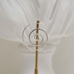 Doris Spiral Şeklinde Gümüş Küpe