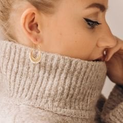 Yaren Doğal İnci Taşlı Küpe