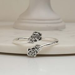 Rose Kilitli Gümüş Bilezik