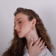 Adele Çift Renkli Küpe