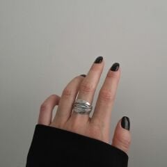 Siena Sarmal Şeklinde Gümüş Yüzük