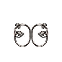 Amelia Yüz Hatlı Küpe Black