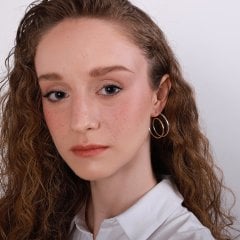 Nadine Çift Renk Halka Küpe