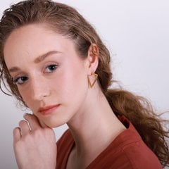 Renata Üçgen Küpe | Gold