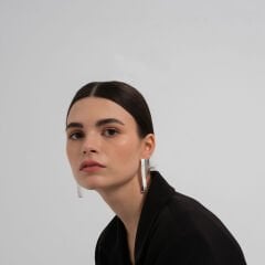 Adriana Uzun Küpe | Silver