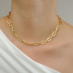 Lesli Kalın Zincir Kolye | Gold