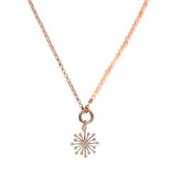 Ariel Doğal Taşlı Kolye | Rose