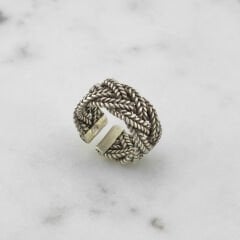 Hanna Mat Kalın Gümüş Yüzük