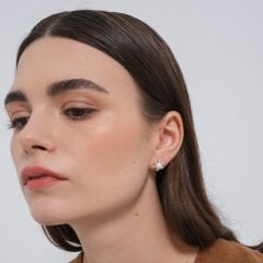 Sofia İnci Taşlı Küpe