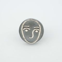 Yüz Detaylı Tasarım Gümüş Yüzük