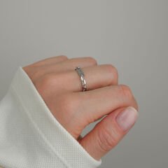 Şekil Alan Zincirli Gümüş Yüzük