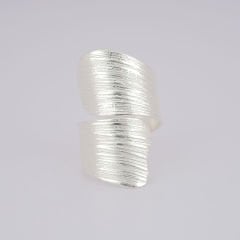 Bloom Ayarlanabilir Kalın Gümüş Yüzük