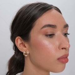 Denia Doğal İnci Taşlı Gümüş Küpe