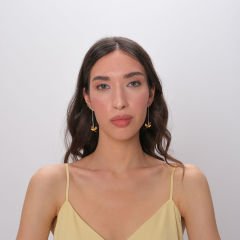 Eva Kuş Figürlü Gümüş Küpe